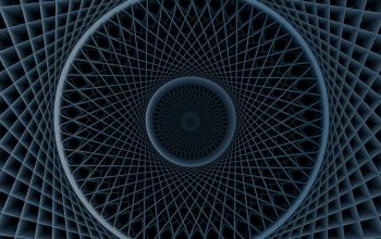 Wallpaper A Futuristic, Geometric, and Optical Illusion Pattern