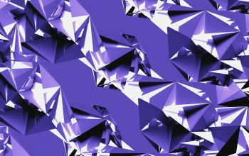 Wallpaper Abstract Purple Geometric Shapes on a Surface