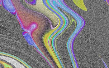 Wallpaper Abstract Swirls of Colorful, Distorted Patterns
