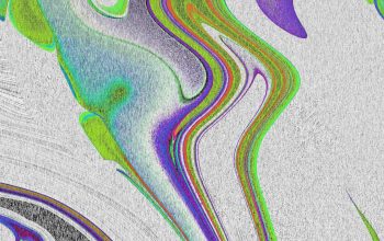 Wallpaper Abstract Colorful Shapes Create a Wavy Design