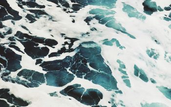 Wallpaper Seascape of Ocean Foam