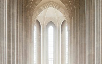Wallpaper Empty Cathedral Interior