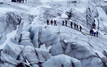 Wallpaper People on Snow Covered Mountain