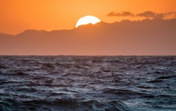 Wallpaper Body of Water Sunset