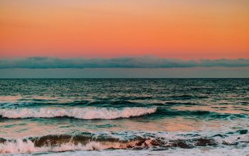 Wallpaper Ocean Water During Golden Hour