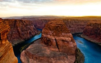 Wallpaper Grand Canyon Horseshoe Bend River in Arizona