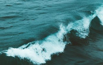 Wallpaper Waving Sea Water
