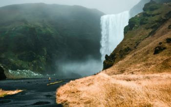 Wallpaper Waterfalls Close-Up Photography