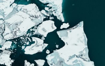 Wallpaper White Ice on Body of Water During Daytime