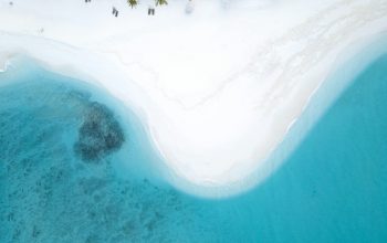 Wallpaper Aerial Photography of Beach