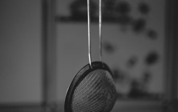 Wallpaper Grayscale Photography of a Colander
