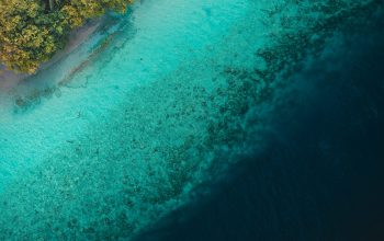 Wallpaper Aerial Photography of Blue Island