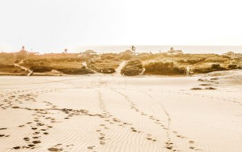 Wallpaper Woman Laying on Sandy Beach