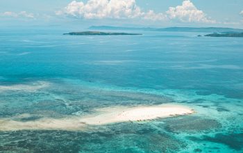 Wallpaper Aerial Photograph of Sandbar