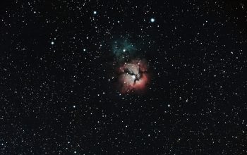 Wallpaper Blue and Black Galaxy with Stars