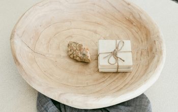 Wallpaper White and Brown Bread on Brown Wooden Round Plate