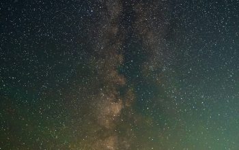 Wallpaper Blue Sky with Stars at Night