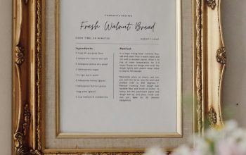 Wallpaper A Gold Framed Picture and Flowers