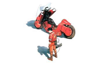 Wallpaper Akira Anime Mitsuru Kuwata Motorcycle