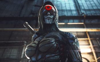 Wallpaper Android Soldier Cyberpunk Sci-Fi CGI Digital Art