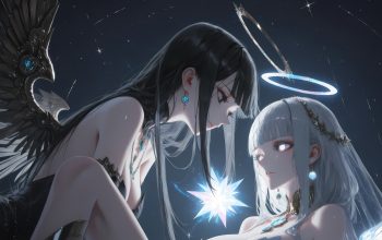 Wallpaper Anime Girl Angel Wings