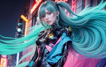 Wallpaper Anime Girl Beautiful Sci-Fi