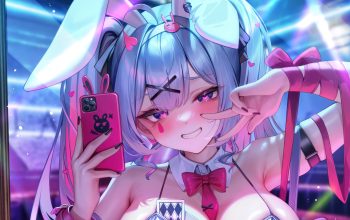 Wallpaper Anime Girl Bunny Ears