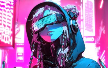 Wallpaper Anime Girl Cyberpunk