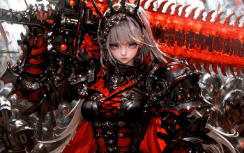Wallpaper Anime Girl Fantasy Warrior Sword