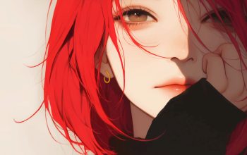 Wallpaper Anime Girl Red Hair