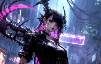 Wallpaper Anime Girl Sci-Fi