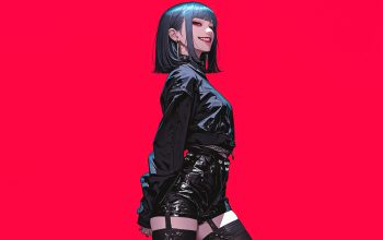 Wallpaper Anime Girl Smiling