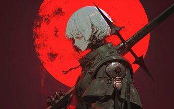 Wallpaper Anime Girl Warrior