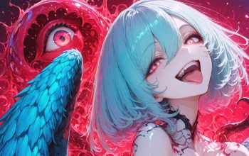 Wallpaper Anime Girl Wings