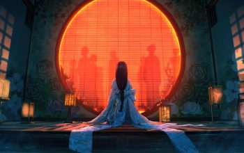 Wallpaper Anime Girl in Kimono