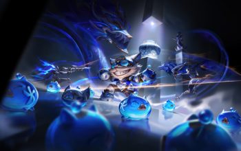 Wallpaper Aurelion Sol, Ziggs, Kindred, Lissandra Porcelain LoL