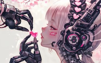 Wallpaper Cyberpunk Anime Girl