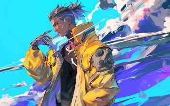 Wallpaper Cyberpunk Guy