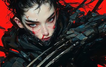 Wallpaper Cyberpunk Punk Girl Claw