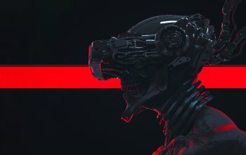 Wallpaper Cyberpunk Soldier Sci-Fi