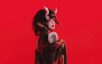 Wallpaper Demon Anime Girl