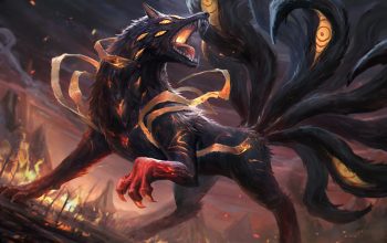 Wallpaper Demon Fox Fantasy