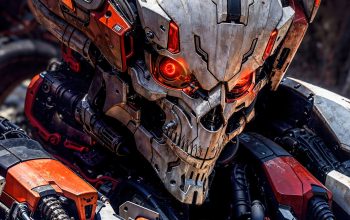 Wallpaper Gundam Skull Mecha