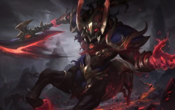 Wallpaper Hecarim Nightbringer Skin LoL Splash Art