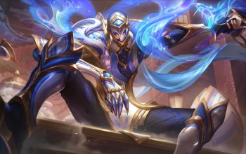 Wallpaper Jhin Porcelain Skin LoL WR Splash Art
