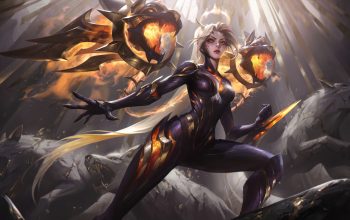 Wallpaper Kai’Sa Immortalized Legend Skin LoL Splash Art