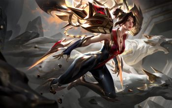 Wallpaper Kai’Sa Risen Legend Skin LoL Splash Art