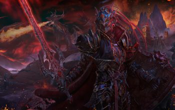 Wallpaper Knight Sword Armor Dragon Fantasy