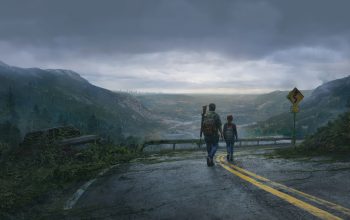 Wallpaper The Last of Us Game: Joel and Ellie