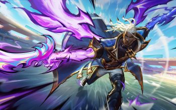 Wallpaper Lucian Soul Fighter Skin LoL WR Splash Art
